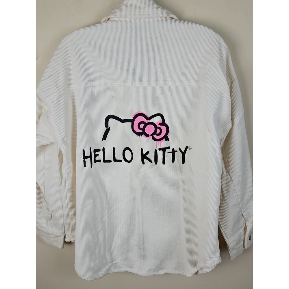 Forever 21 Sanrio Hello Kitty jacket Size S oversized Corduroy Shacket shirt